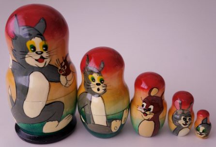Russian Doll Disney Looney Tunes Cartoon Sylvester Cat & Speedy Gonzales