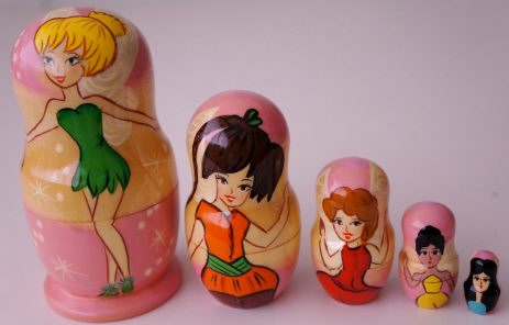 Russian Doll Disney Looney Tunes Cartoon Tinkerbelle