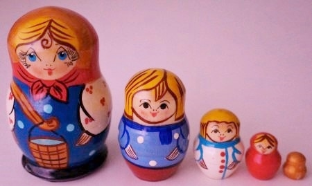 Russian Doll Lady at the Well
