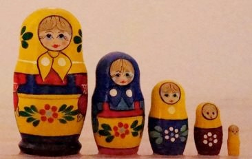 Russian Doll Multi-Color Cape