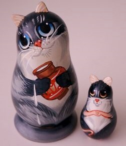 Russian Doll Cat & Mouse