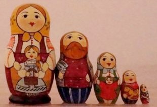 Russian Doll Toy Doll Red Small