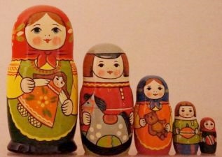 Russian Doll Colorful Family Doll
