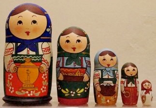 Russian Doll Happy Family Cook