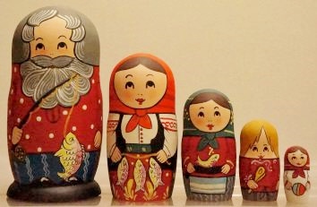 Russian Doll Happy Family Fisherman
