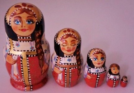 Russian Doll Girl in Uniform